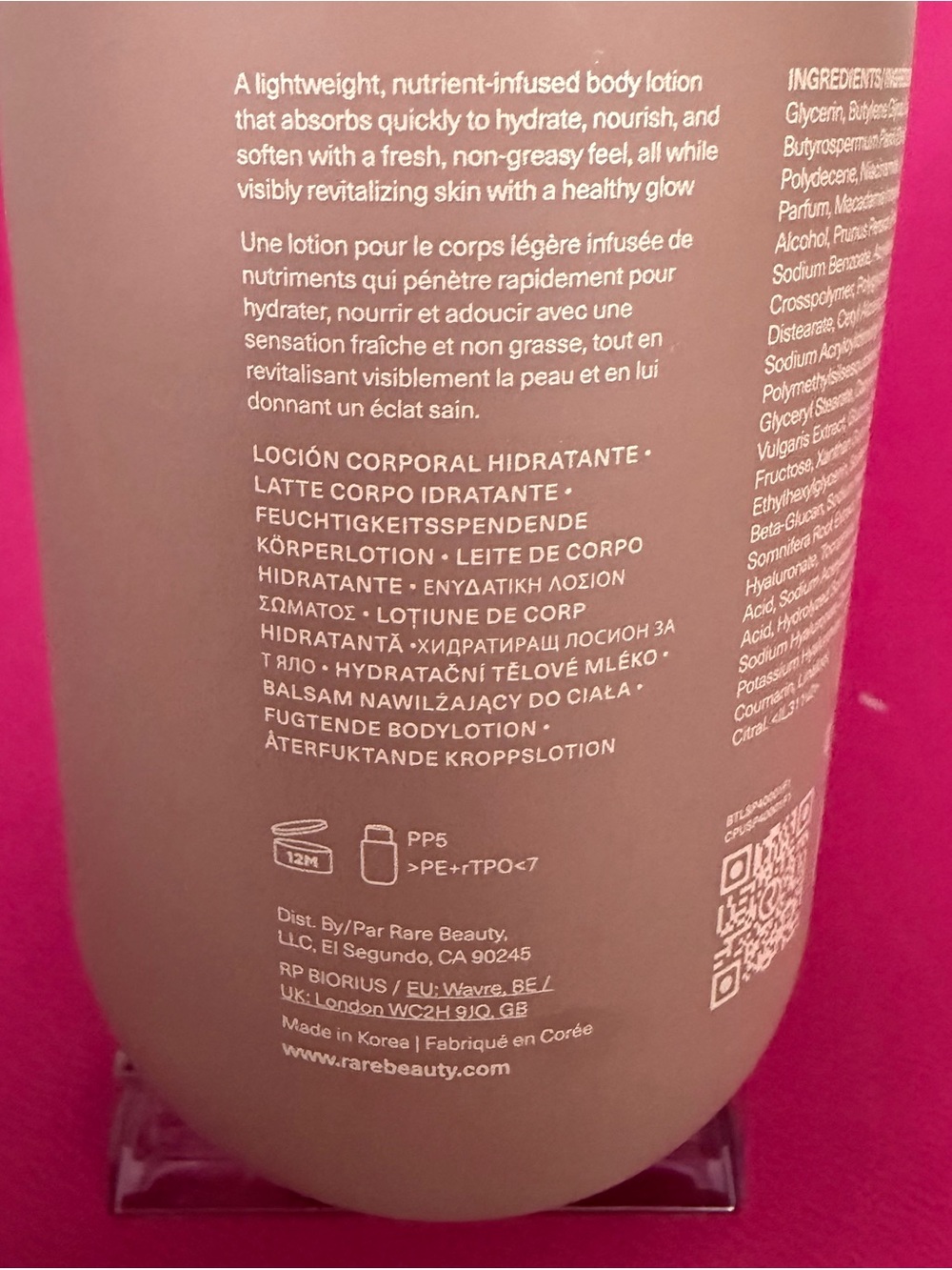 Rare Beauty Hydrating Body Lotion -Find Comfort 8.45 fl.oz/250 ml. NIB - Picture 7 of 8